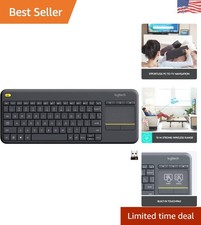 K400 Plus Wireless Touch TV Keyboard: Effortless Control with Long Battery Life picture