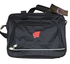 University Of Wisconsin Badgers Madison Tech Black Tote Laptop School/Work Bag picture