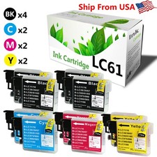10PK LC-61 LC 61 Ink Cartridge Work With MFC-250C Printer picture
