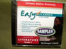 McDougal Littell Lit Gr 7 Easy Planner Sampler Editable Teacher Resources DVD-RO picture
