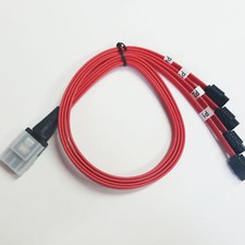 2x Internal Mini-SAS SFF-8087 to 4xSATA Forward Breakout Cable Drive Cable US picture