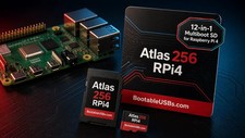 Atlas 256 RPi4 12-in-1 Raspberry Pi 4 Multiboot microSD Card 256GB picture