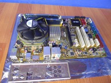 ASUS P5K SE MOTHERBOARD COMBO INTEL CORE2QUAD Q6600 2.4GHz 4GB w/ I/O SHIELD picture