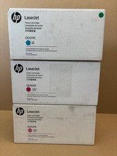 3 Genuine HP 504A LaserJet CP3525 CM3530 Cyan & Magenta Toners CE251YC, CE253YC picture