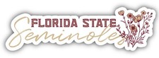 Florida State Seminoles Script Floral Sticker/Magnet - School Decor picture