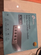 TP-Link TL-SG105MPE | Easy Smart Managed | 5 Port w/ 4-Port PoE+, black 120 Watt picture