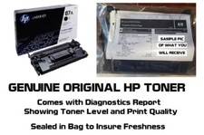 Mostly New Genuine HP 87A Toner Cartridge Printer-Tested 70% Toner NO BOX picture