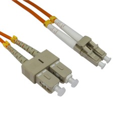 20 PACK LOT 3m LC-SC Duplex 50/125 OM2 Multimode Fiber Patch Cable Orange 10FT picture