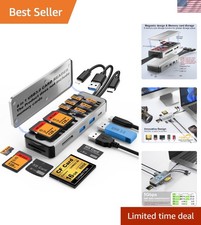 8-in-1 High-Speed USB 3.0 Multi Card Reader & Storage Box - Portable Elegance picture