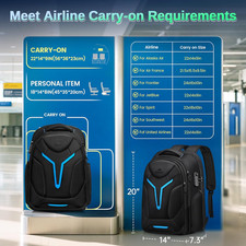 18 Inch Gaming Backpack with Thick Padded Laptop Compartment, anti Theft Extr... picture