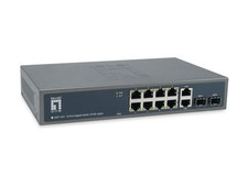 LevelOne GEP-1221 Switch unmanaged 8 x 10/100/1000 (PoE+) + 2 x GEP-1221 picture