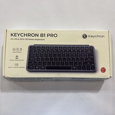 Keychron B1 Pro Ultra-Slim Wireless Keyboard Space Gray NEW/OPEN BOX picture
