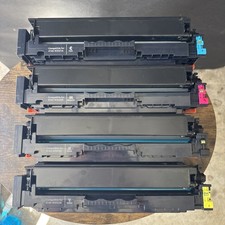 414A Toner Cartridges 4 Pack CMYK Color High Yield with Chip for HP 414A Toner picture