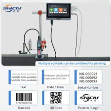 12.7mm Online Auto Printer Date Format YYYY MM DD Barcode picture
