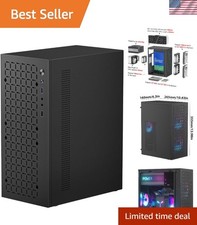 Versatile Mini PC Case for Micro ATX - Stylish Black Design & Efficient Airflow picture