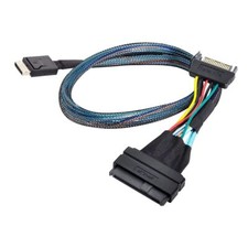 Oculink SFF-8611 to U.2 U.3 SFF-8639 NVME PCIe PCI-Express SSD Cable for Main... picture