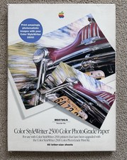Apple 1996 Color StyleWriter 2500 PhotoGrade Printer Paper ~ 60 Sheets ~ Unused picture