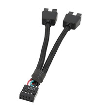 1 Pack Motherboard 9 Pin USB 2.0 to Dual 9 Pin Extension Splitter, Motherboard picture