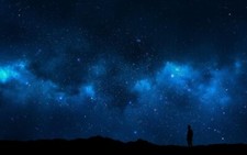 Landscape sky alone nature night space art Custom Gaming Mat Desk picture