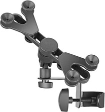 Adjustable Tablet/Ipad Mount Holder for Microphone and Music Stand, Black picture