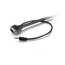 C2G 50229 Select VGA + 3.5mm Stereo Audio & Video Cable M/M Black 35 ft. picture
