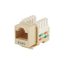 MONOPRICE 5381 Datacom Jack,Cat6,Punch Down,Beige 13U640 picture