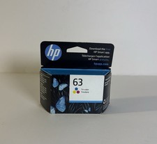 HP 63 Tri-Color Printer Ink Cartridge Sealed Dated 2025 picture