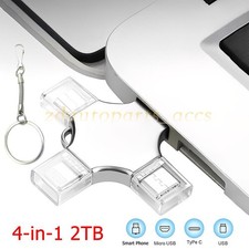 4-in-1 USB 3.0 Flash Drive Compatible with iPhone iPad Android USB-C Newest picture