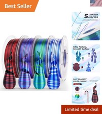 Professional Silk PLA Filament - 4 Pack, Fast Color Change for Stunning Prints picture