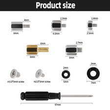 46Pcs M.2 NVMe SSD Mounting Screws Kit for ASUS Gigabyte MSI ASRock Motherboards picture
