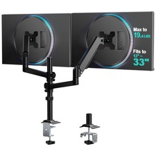 WALI Dual Monitor Desk Mount, Black 13-33 in picture