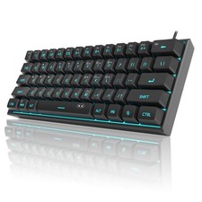 MageGee TS91 60% Gaming Keyboard 61-Key RGB Backlit Compact Black picture