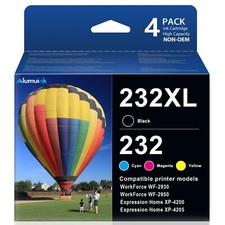 4 Pack 232XL T232XL Ink Cartridges for Epson 232 XP-4205 XP-4200 WF-2930 WF-2950 picture
