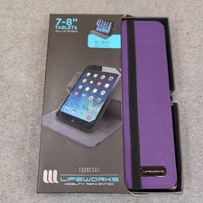 Lifeworks Turncoat Purple Universal 7-8 Inch Tablet Case 360 Swivel LW-T2010BU picture