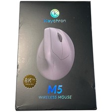 Keychron M5 Wireless Optical Mouse Ergonomic 30000 DPI 6-Button Black M5-A23 NEW picture
