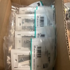 10 PC- PANDUIT CBEWHY SINGLE GANG FACEPLATE FRAME (NEW) picture