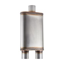 Universal 409 Stainless Performance Exhaust 3 in inlet 2.5 in dual outlet picture