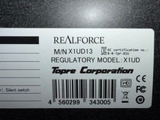 Topre REALFORCE GX1 X1UD13 TKL Mechanical Keyboard 30g US Layout Black picture