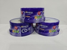 Memorex CD-R 3-30pks (90 Total) 52X,  700 MB, 80 Min. SEALED NEW. picture