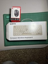North Compact Square Key Wireless Keyboard + Red Dragon Mouse BM4092 picture