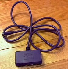 Genuine ATI 8-Pin Mini Pin TO 4 PIN S-Video 3 RCA Component Adapter Purple picture