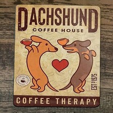 Mouse Pad Dachshund Coffee Therapy picture