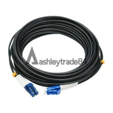 LC-LC UPC SM 9/125 30M Black Armored Fiber Cable Duplex Fiber Optic Patch Cord picture