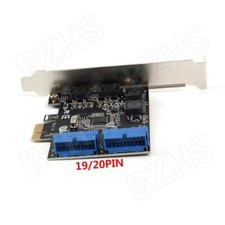 PCIE PCI Express to Dual 19/20 Pin USB 3.0 PCI-e X1 to 2 ports 19/20pin USB 3.0 picture