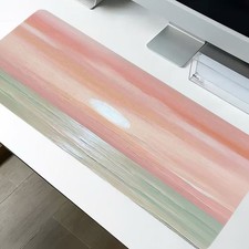 2D Flat Modern Abstract Watercolor Mouse Pad, Large Rectangular Desktop Access picture