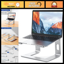 Ergonomic Aluminum Laptop Stand - Detachable Notebook Riser for 10-15.6