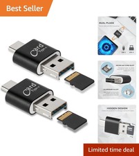 2 Pack] Micro SD Card Reader for Android Phone,Micro SD Card to USB Adapter, ... picture