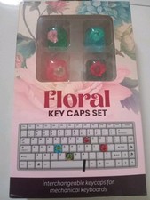 NEW Floral Resin Keycaps Set 4-Count For Mechanical Keyboards  picture