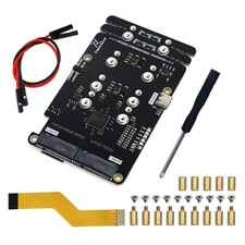 Freenove Quad M.2 NVMe SSD HAT for Raspberry Pi 5, Adapter AI 4 Slots picture