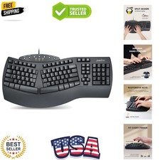 PERIBOARD-512B Wired Ergonomic Keyboard - Split Keyboard, Wrist Rest, Natural... picture